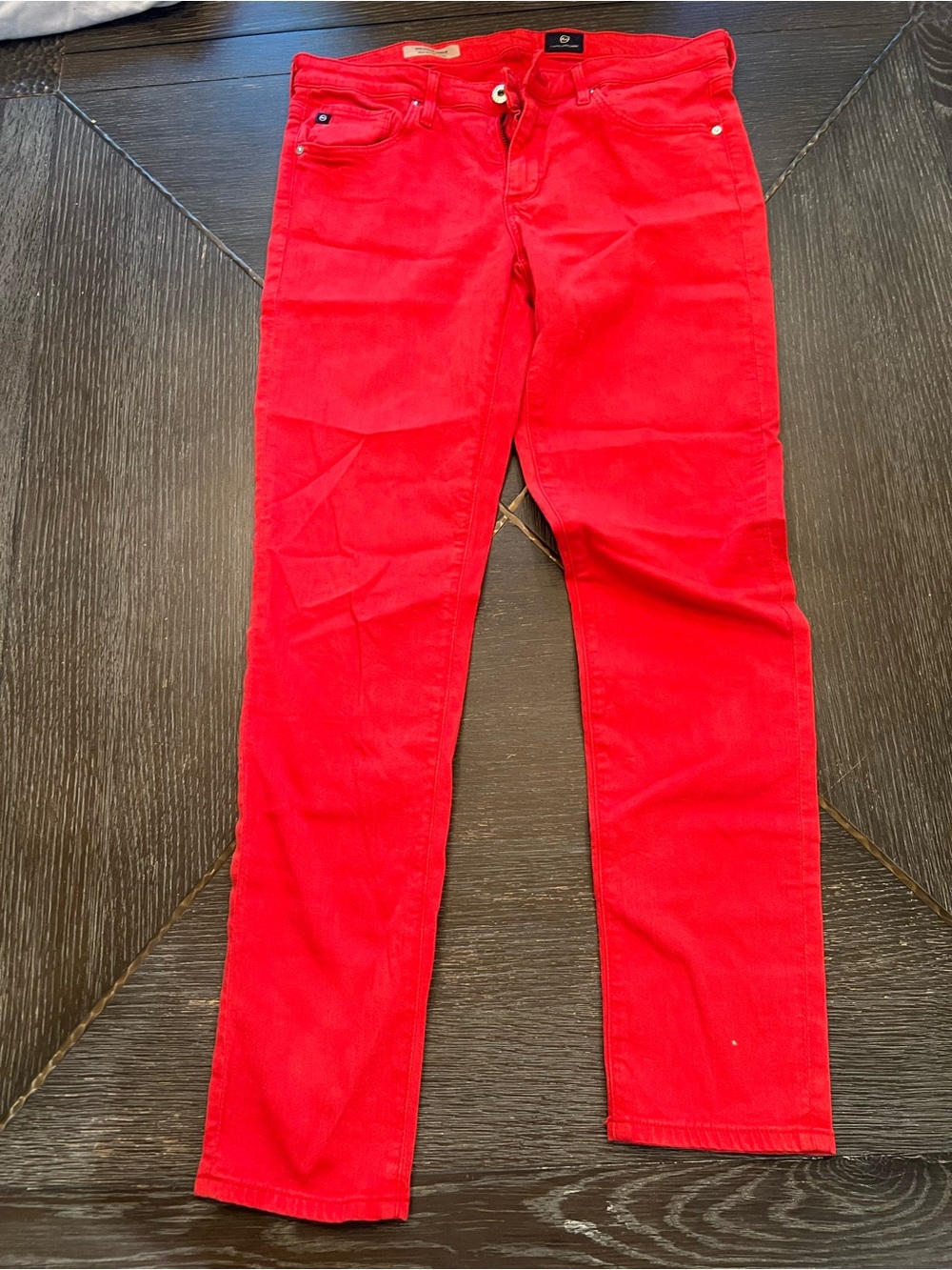 AG The Stevie ankle Women’s Red Slim Jeans